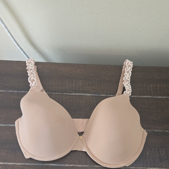 Natori Beige/Cream Pure Luxe Full Fit Contour Underwire Bra Size 34DD - Picture 1 of 9